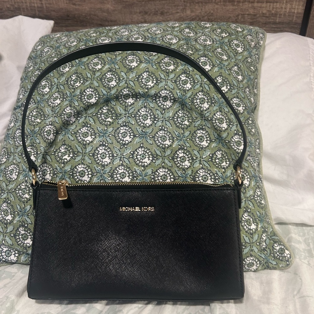 Michael Kors Black Saffiano Leather Shoulder Bag